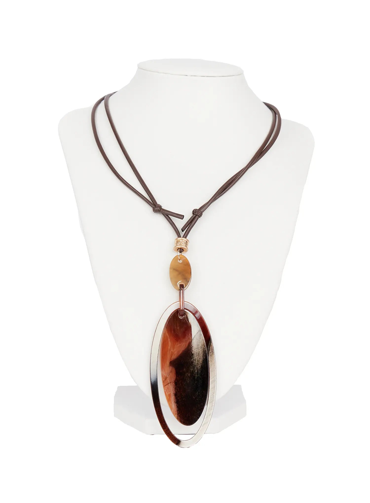 Large Pendant Long Necklace CO513