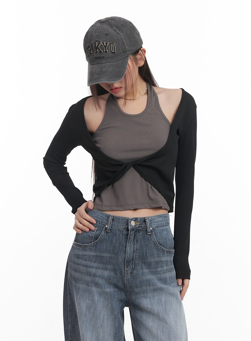 Twisted Bolero Halter Top CM528