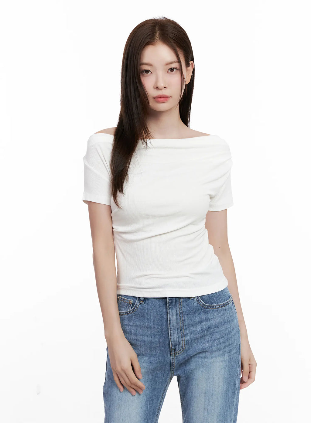 Chic Off-Shoulder Short-Sleeve Top CL524