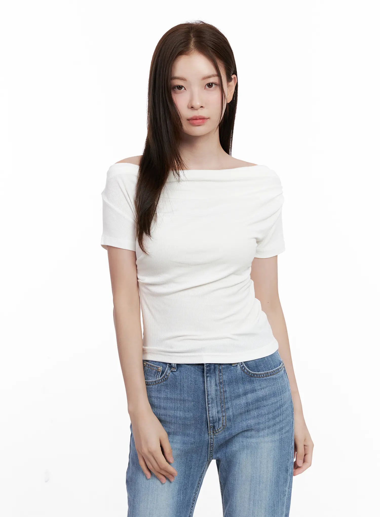 Chic Off-Shoulder Short-Sleeve Top CL524