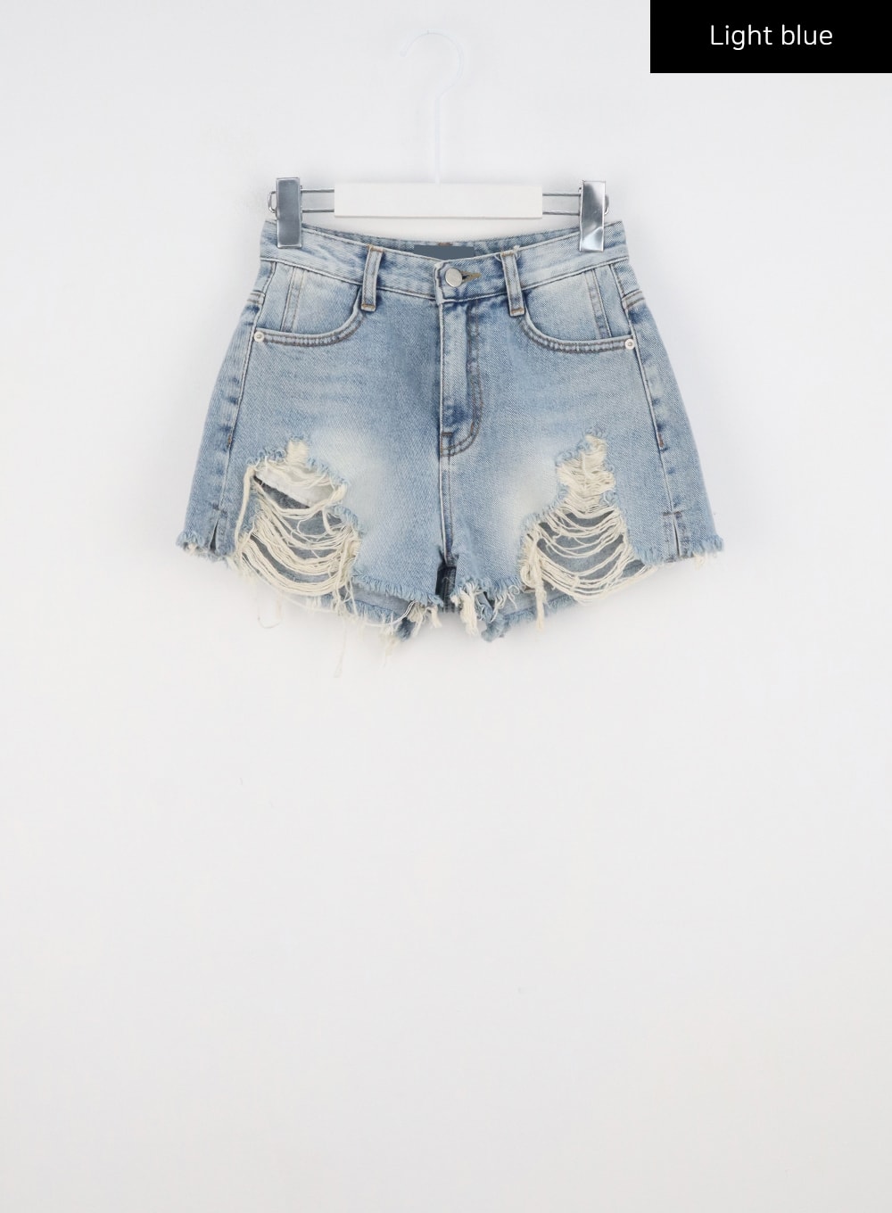 High Waist Ripped Shorts CL319