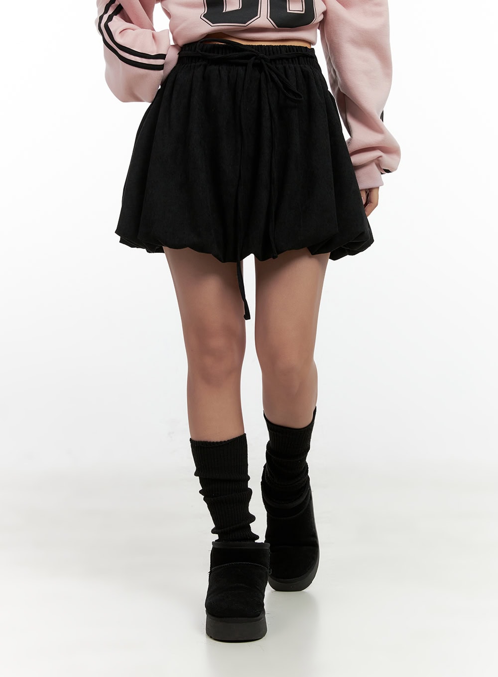 Corduroy Solid Mini Skirt CN412