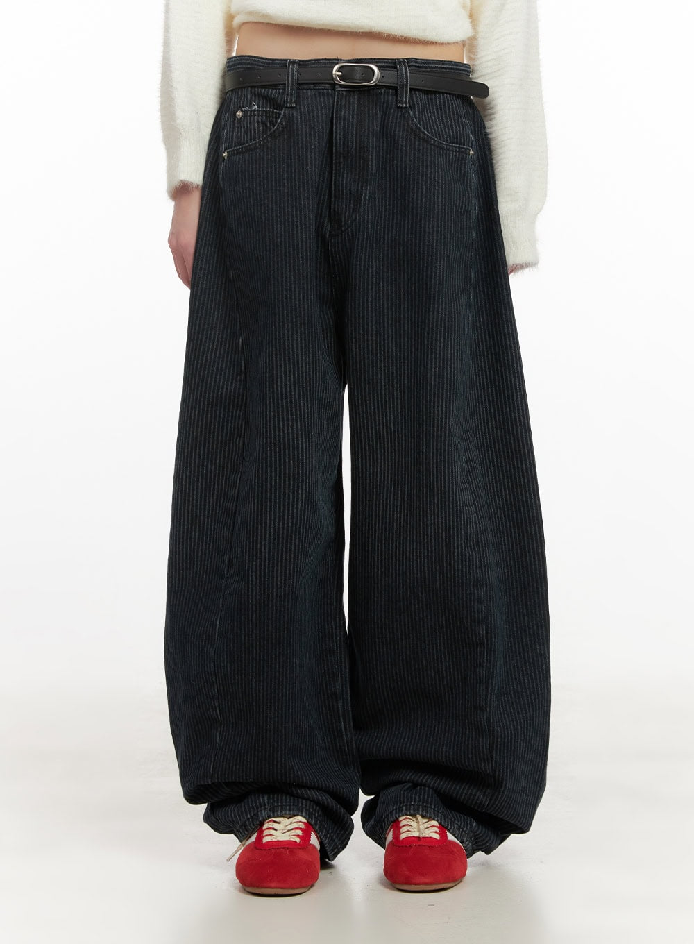 Comfortable Striped Wide-Leg Pants CD425