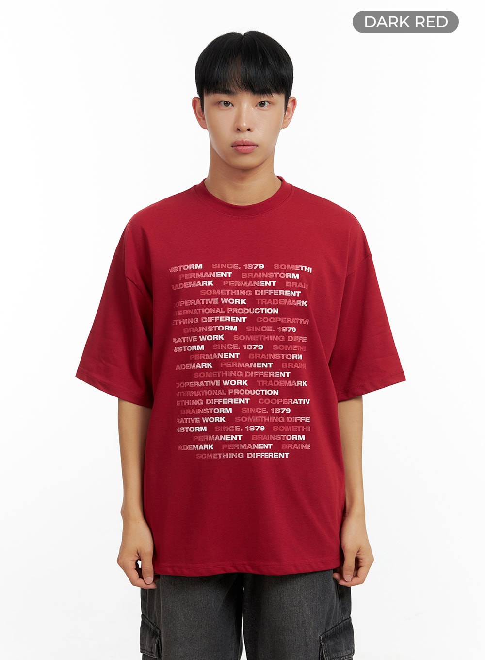 Men's Lettering Cotton T-Shirt CL429