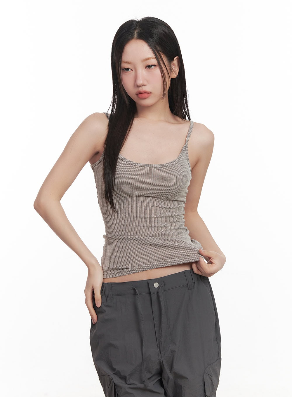 Fitted Ribbed Tank CA518