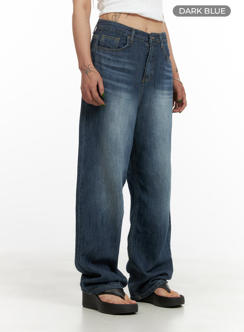 Wide Fit Baggy Jeans CY430