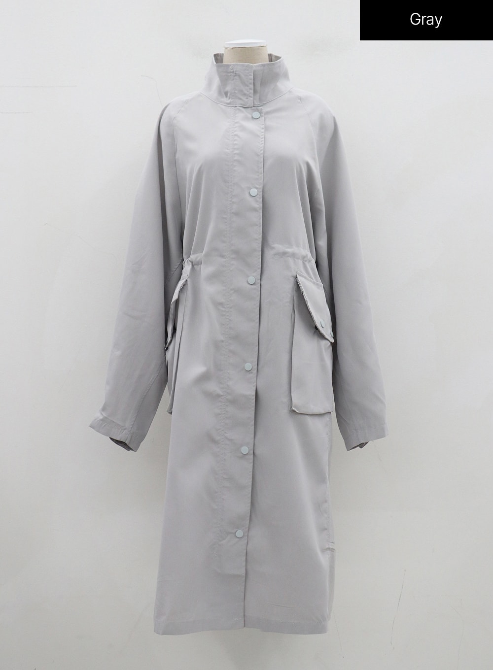 Pocket Oversized Zip-Up Coat OF301
