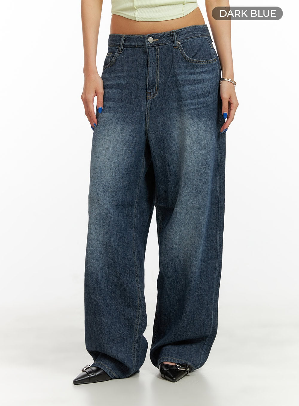 Low Rise Wide Fit Baggy Jeans CY431