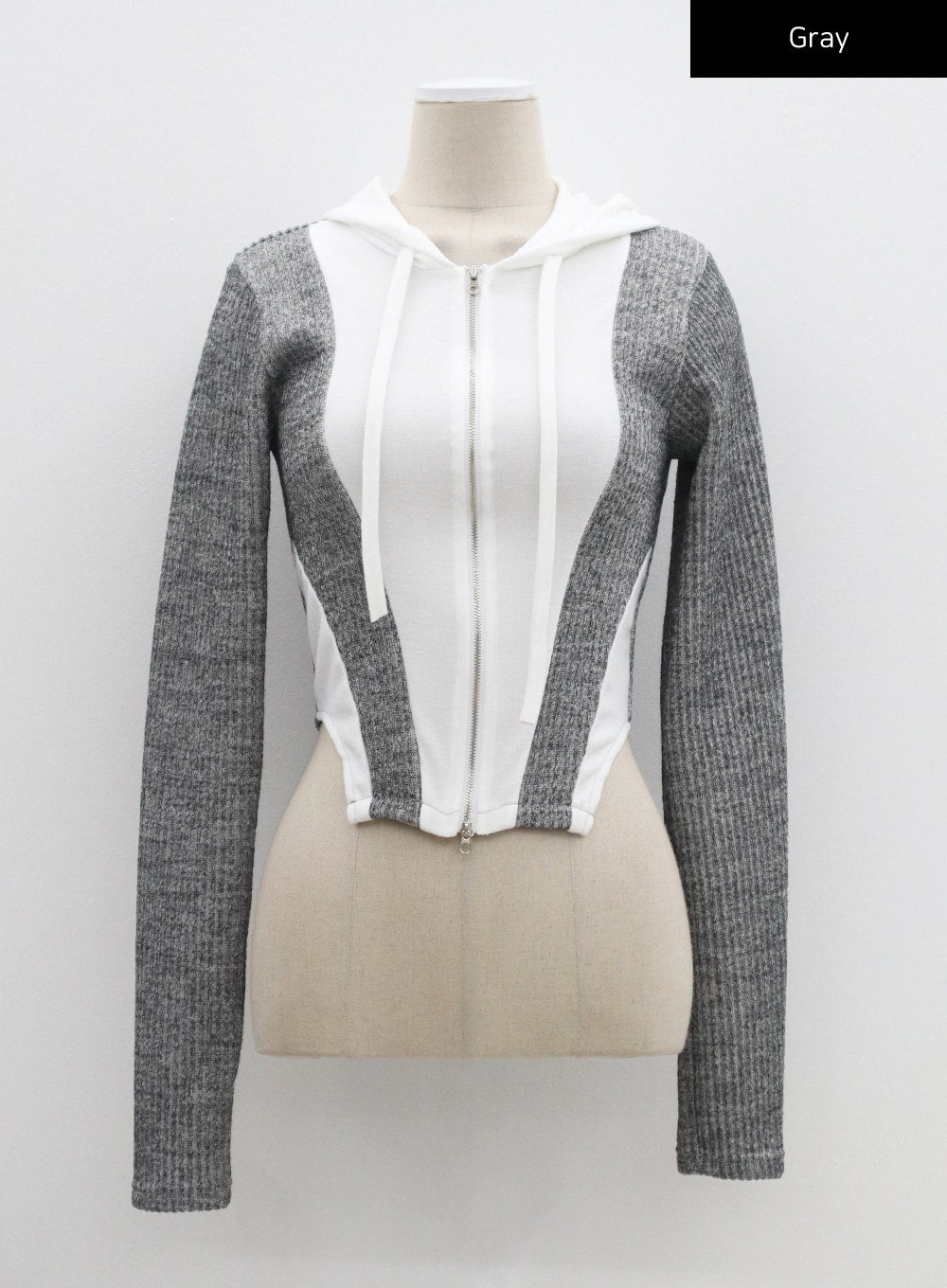 Two Color Zip-Up Hoodie CM302