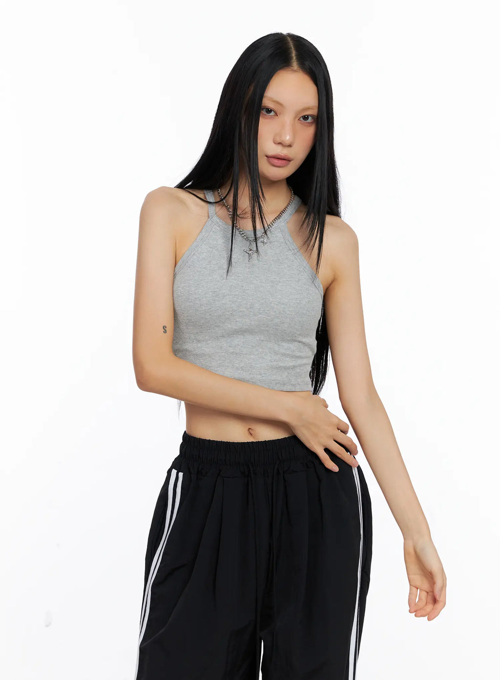 Basic Halter Crop Top CS509