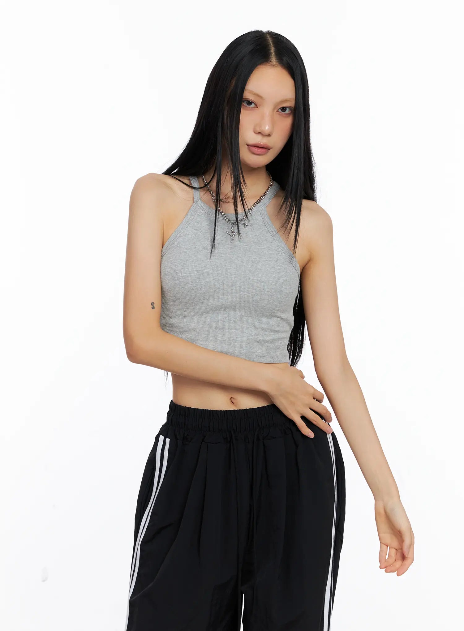 Basic Halter Crop Top CS509