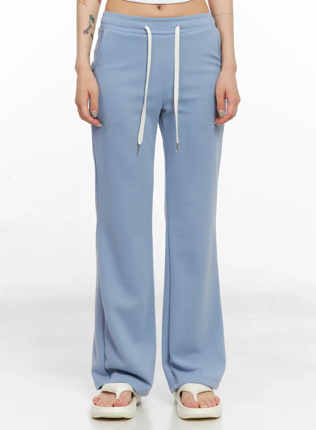 Embroidered Flare Track Pants CL525