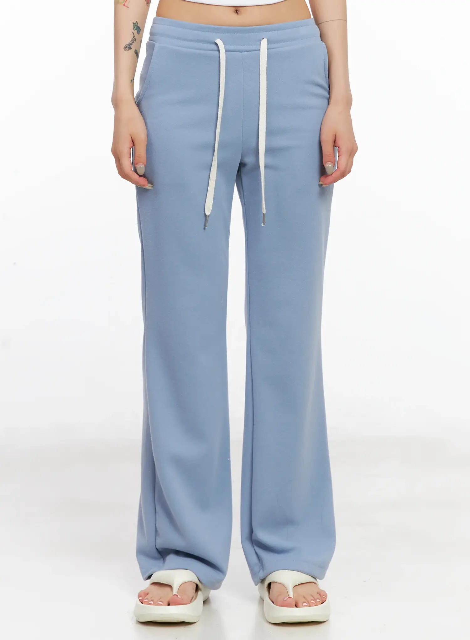 Embroidered Flare Track Pants CL525