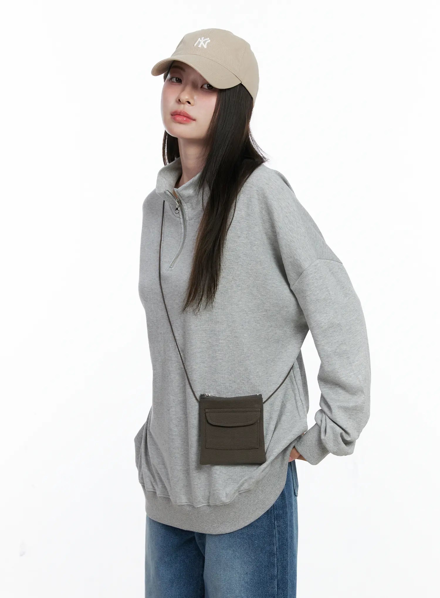Oversized Half-Zip Pullover CO506