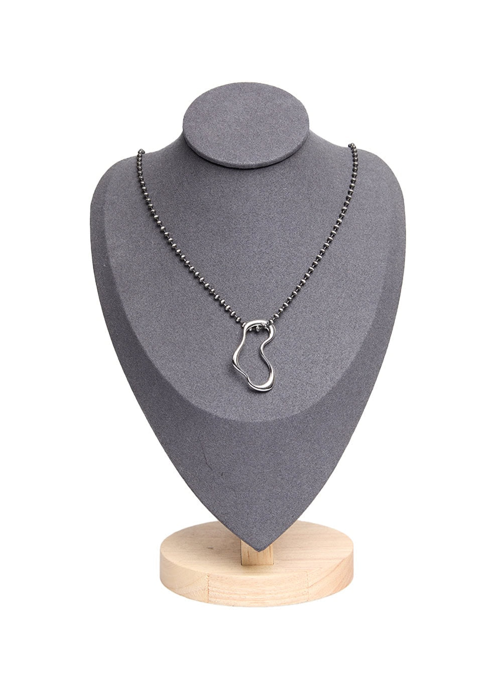 Silver Pendant Ball-Chain Necklace CF507