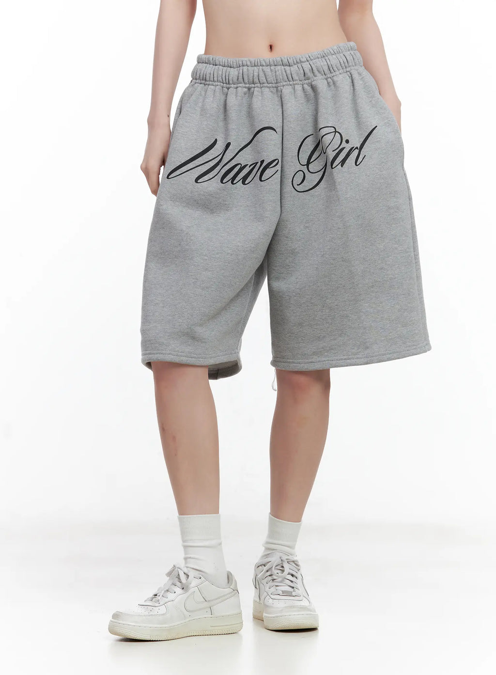 Graphic Print Bermuda Sweatshorts CL501