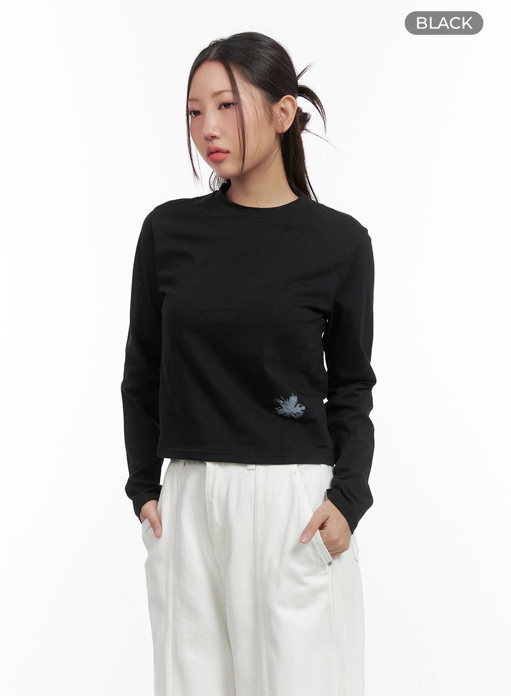 Round Neck Graphic Top CO417