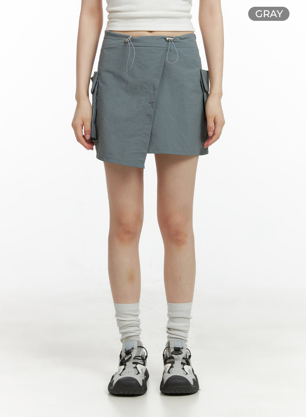 Unbalanced Cargo Mini Skirt CL403