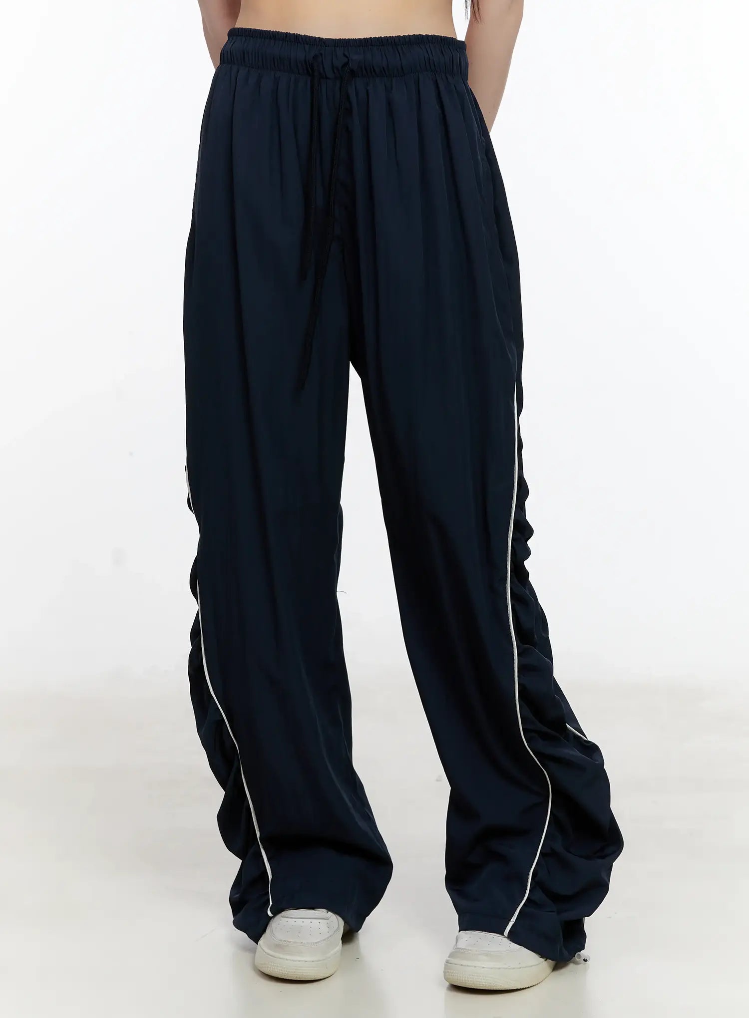 Wide-Leg Shirred Training Pants CL504