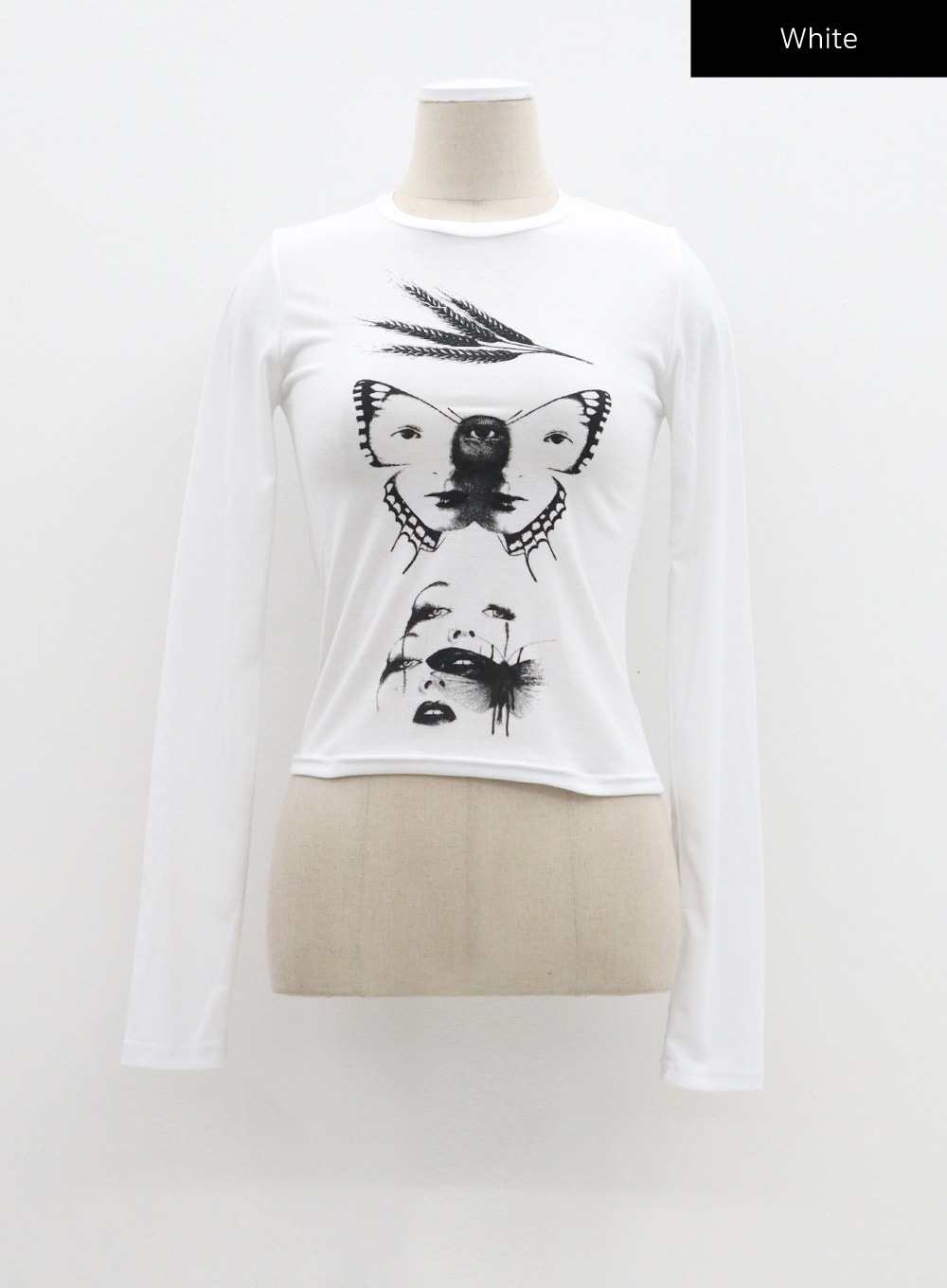 Cropped Graphic Top CM306