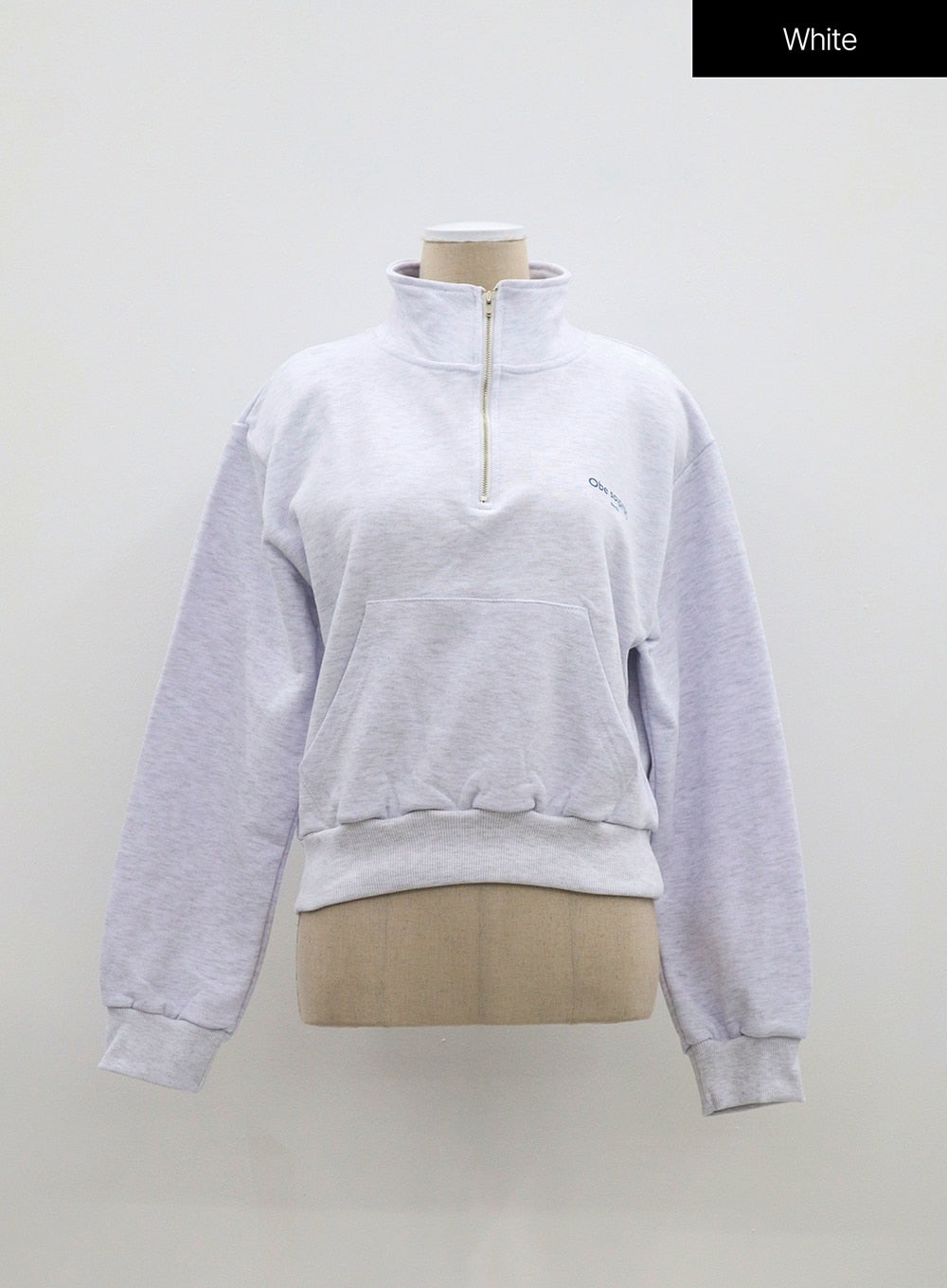 Cropped Half Zip-Up OF313