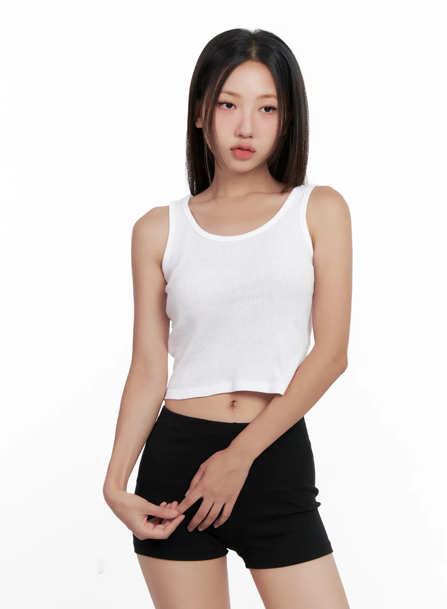 Essential Ribbed Crop Tank CL521