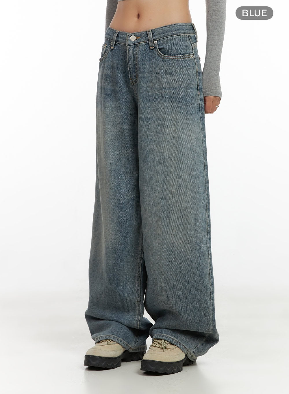 Nadia Washed Low-Waist Baggy Jeans CO424