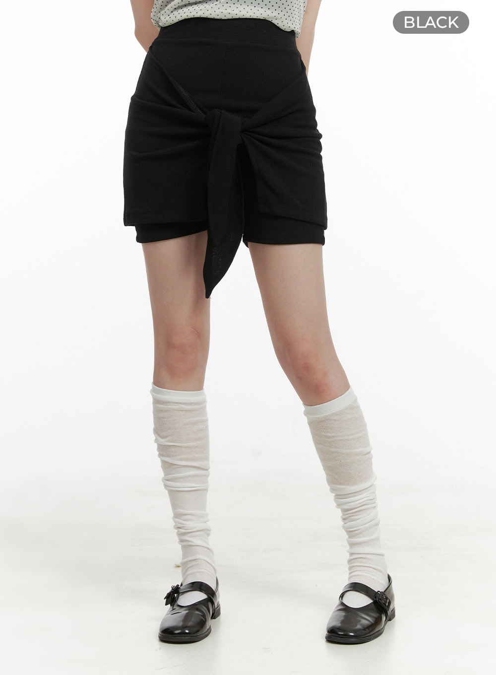 Front Wrap Cotton Shorts CY414