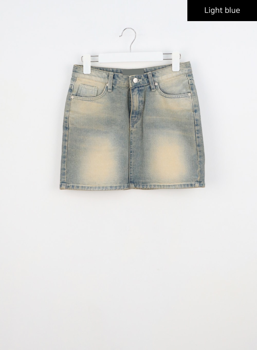 Light Wash Denim Mini Skirt CY324