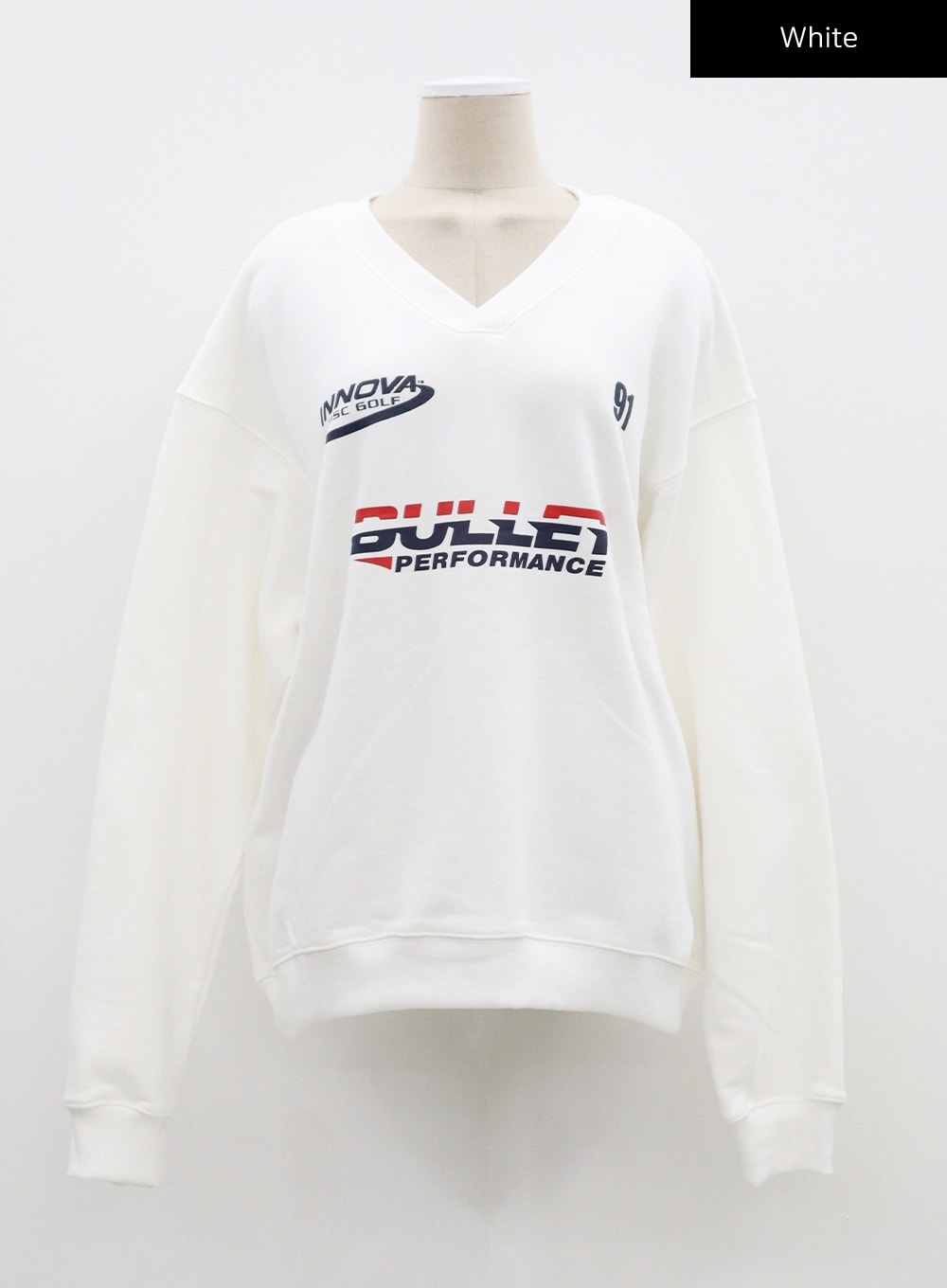 V-Neck Graphic Sweatshirt CF315