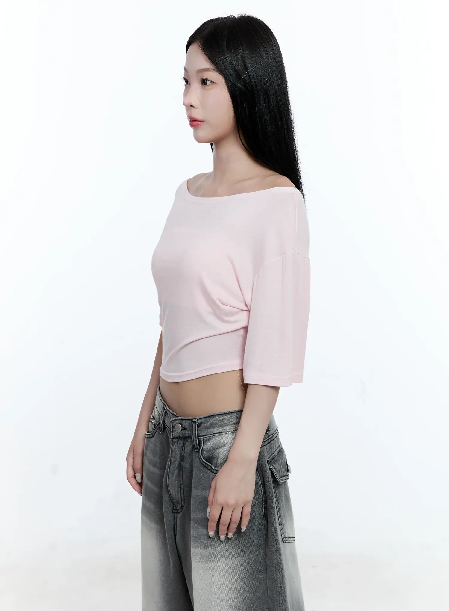 Off-Shoulder Crop Top CG511