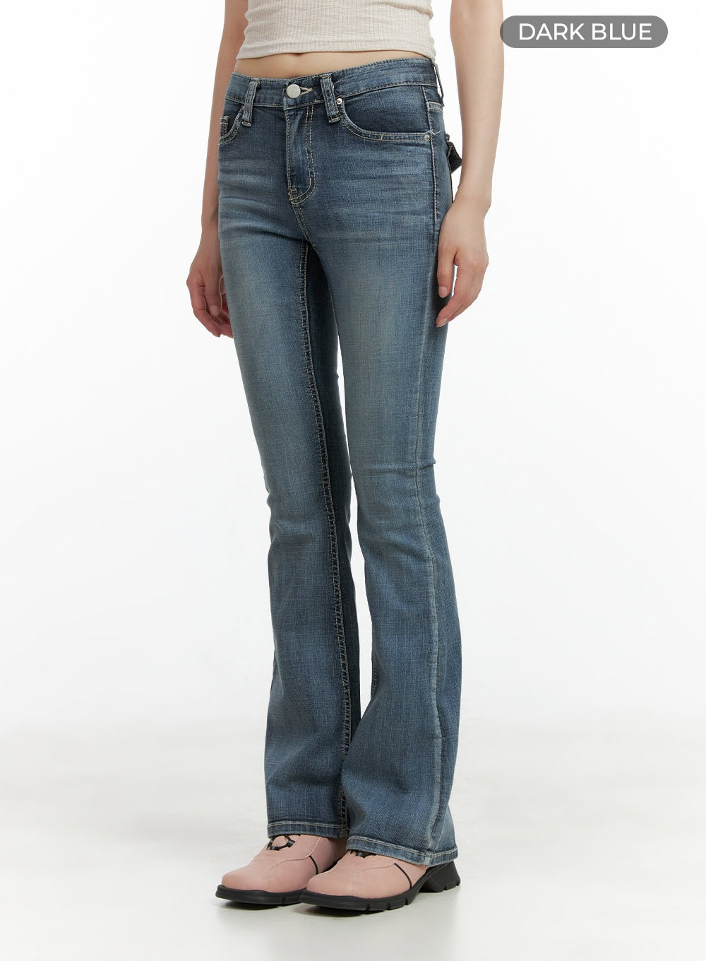 Tight Fit Low Waist Bootcut Jeans CL403