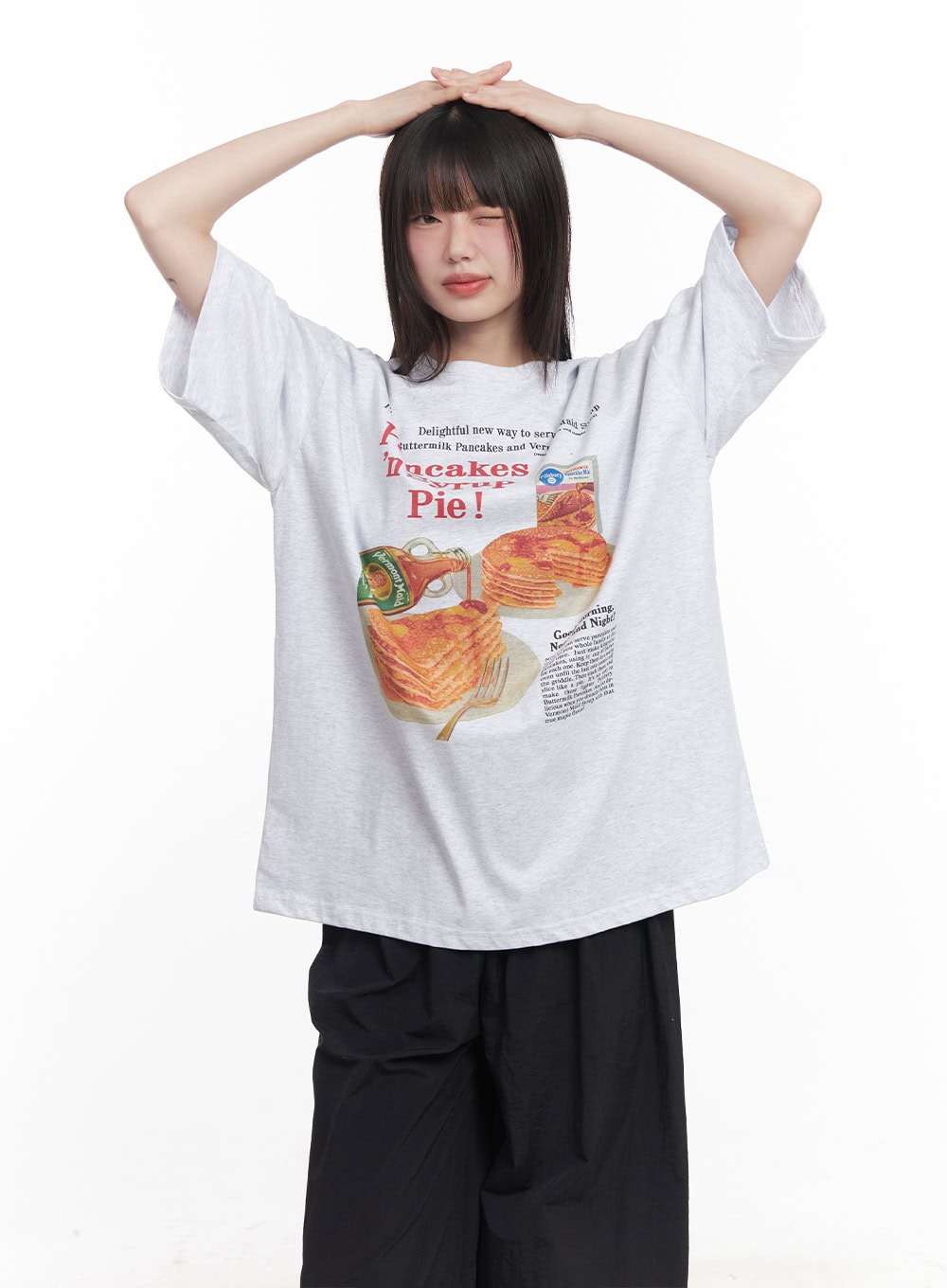 Breakfast Mood Oversized Tee CY521