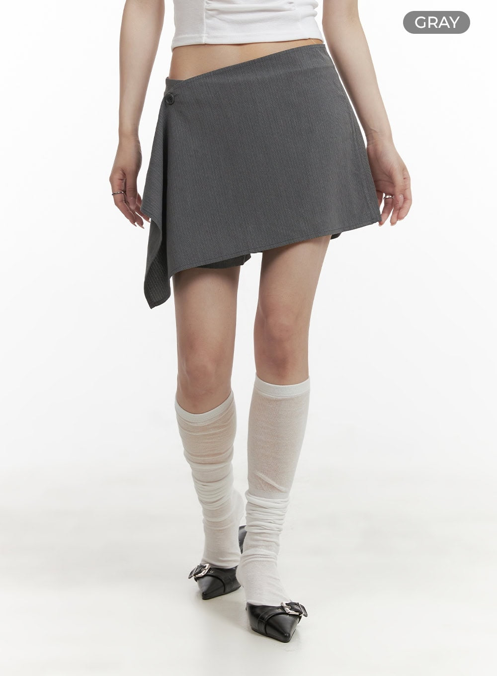 Wrap Buttoned Shorts CY407