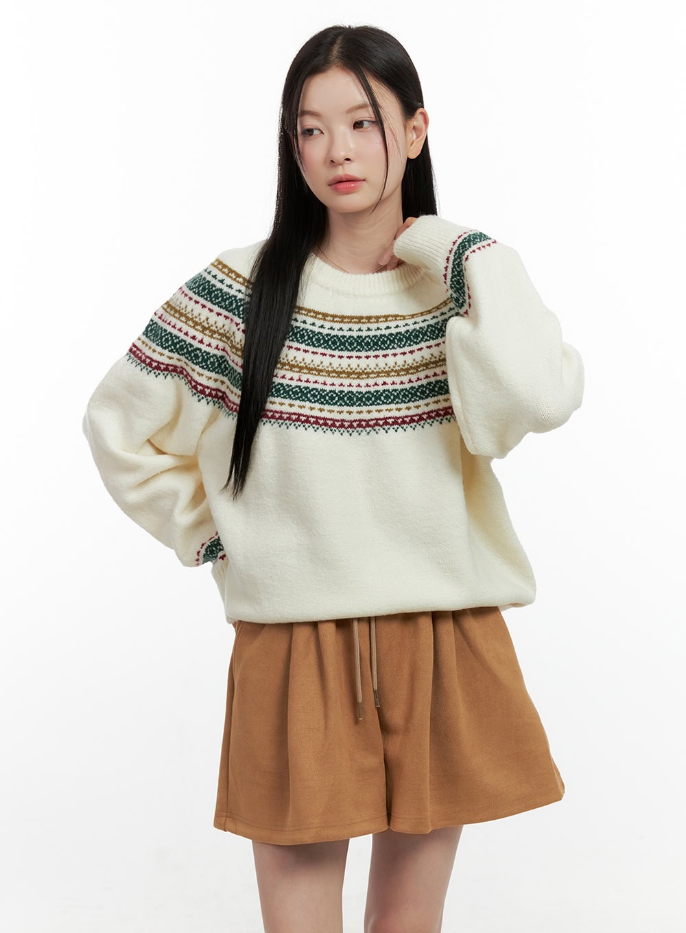 Oversized Nordic Knit Sweater ON408