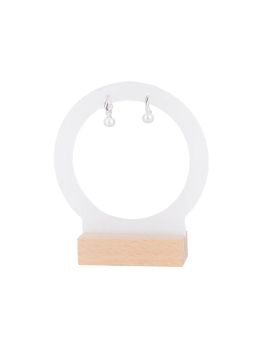 Elegant Twist Faux Pearl Earrings CS518