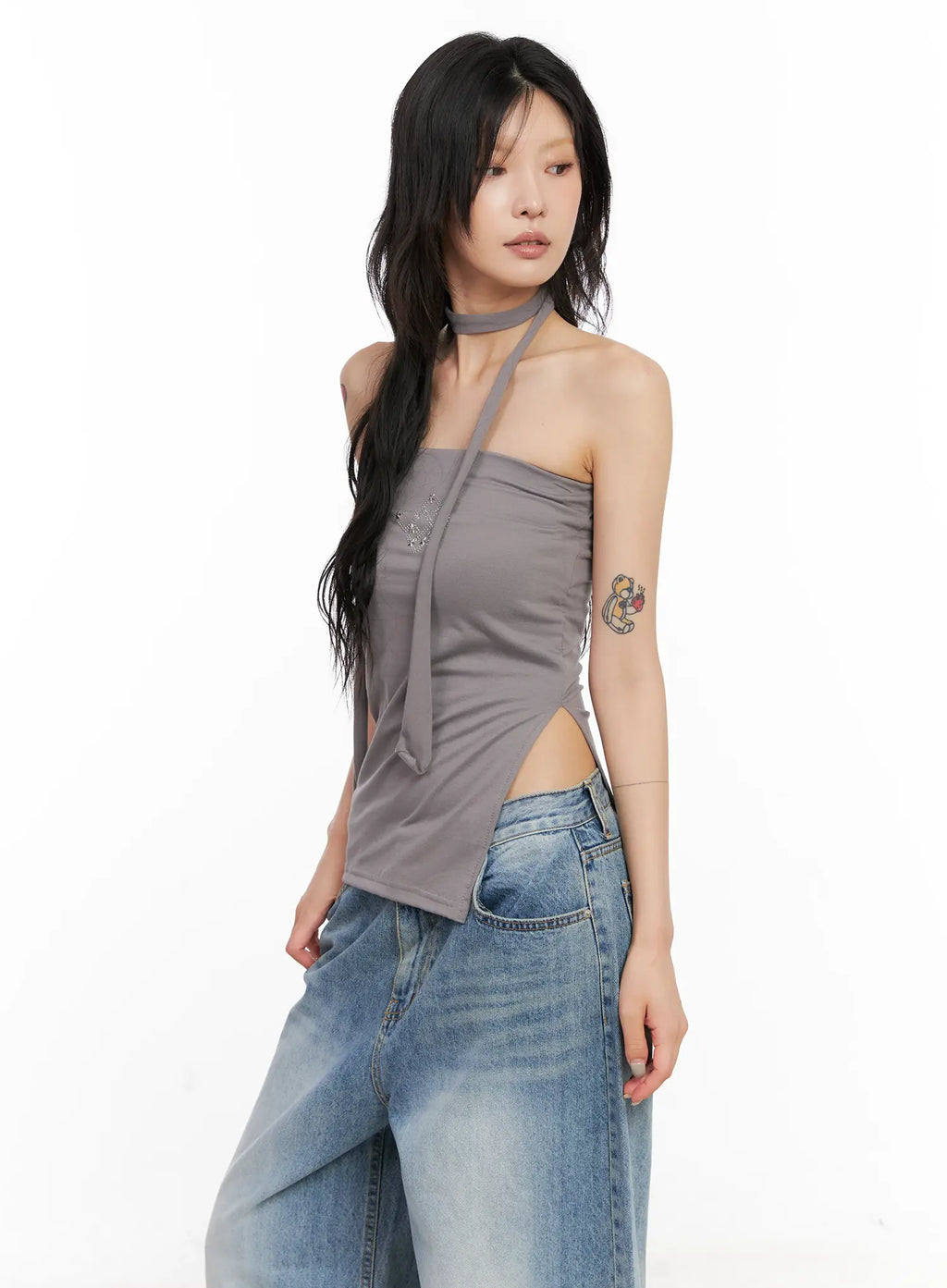 Studded Tube Top + Scarf Set CL528