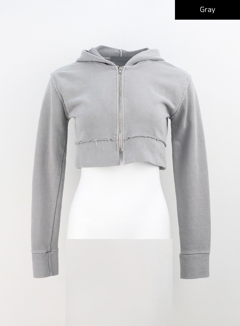 Cropped Zip-Up Hoodie CA325