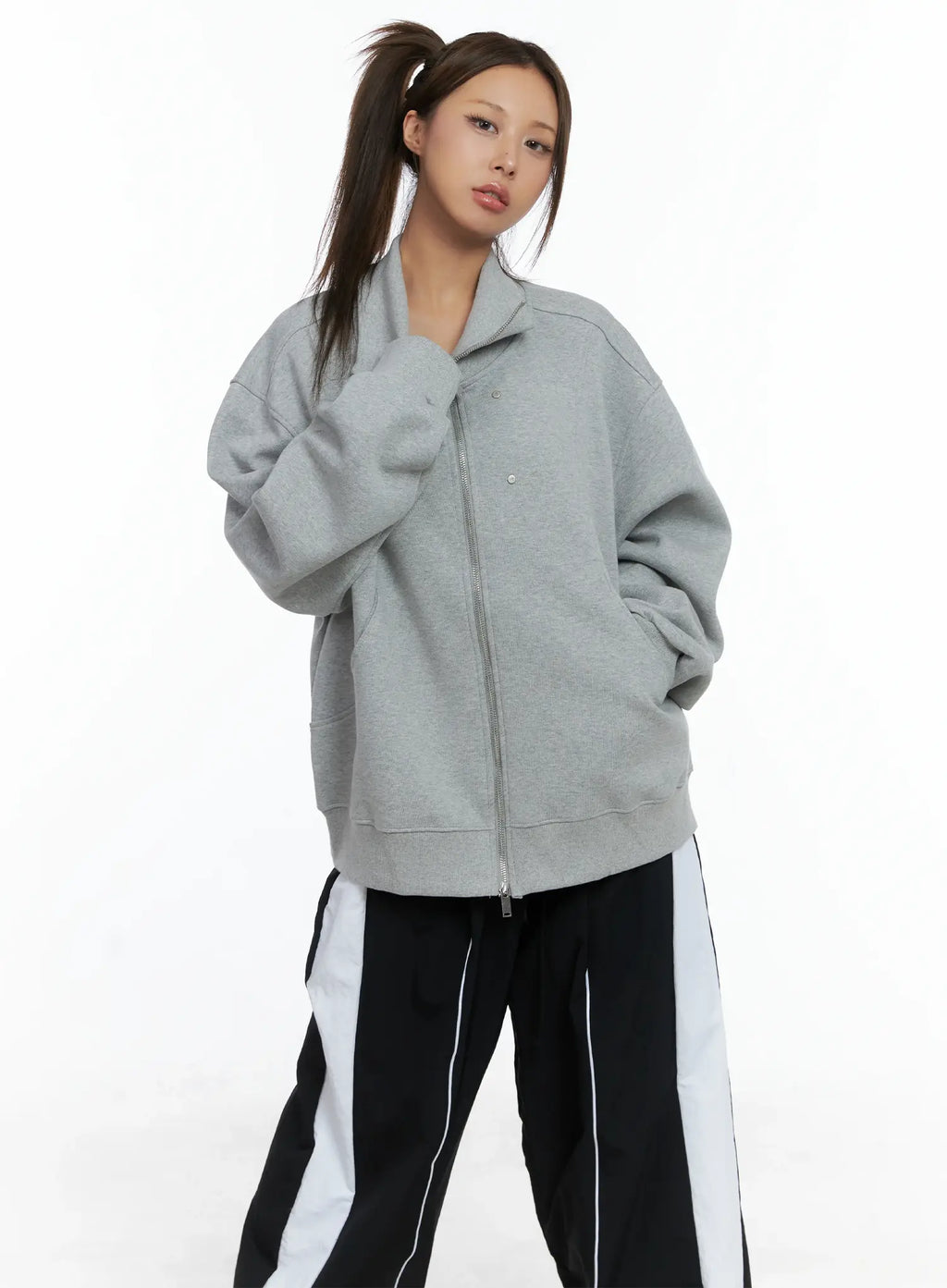 Oversized Double-Zip-Up Jacket CS505