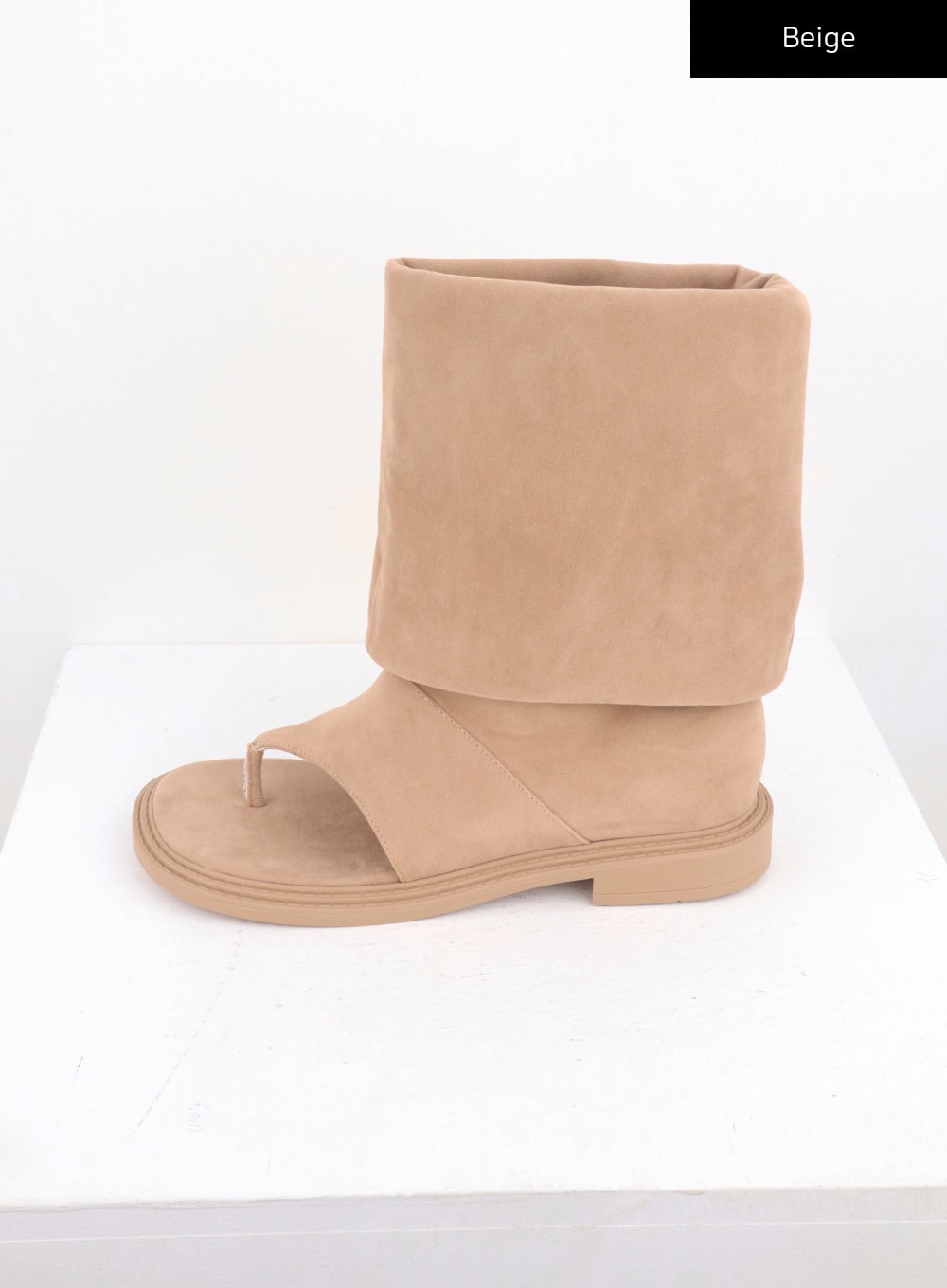 Cut Out Toe Mid-Calf Boots CL310