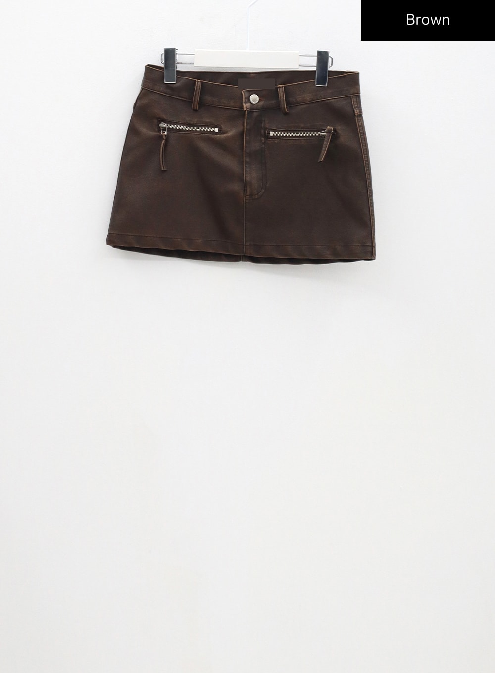 Faux Leather Mini Skirt CM316