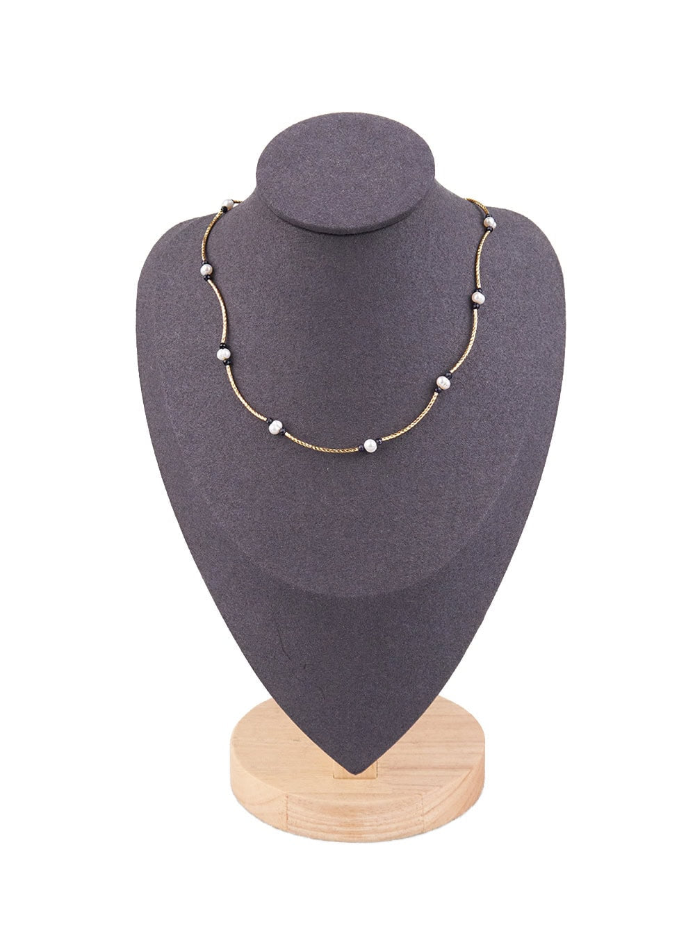 Gold Pearl Bijoux Necklace CJ515