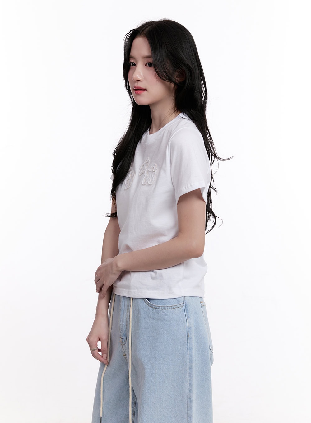 Flower Patch Crop Tee CM526