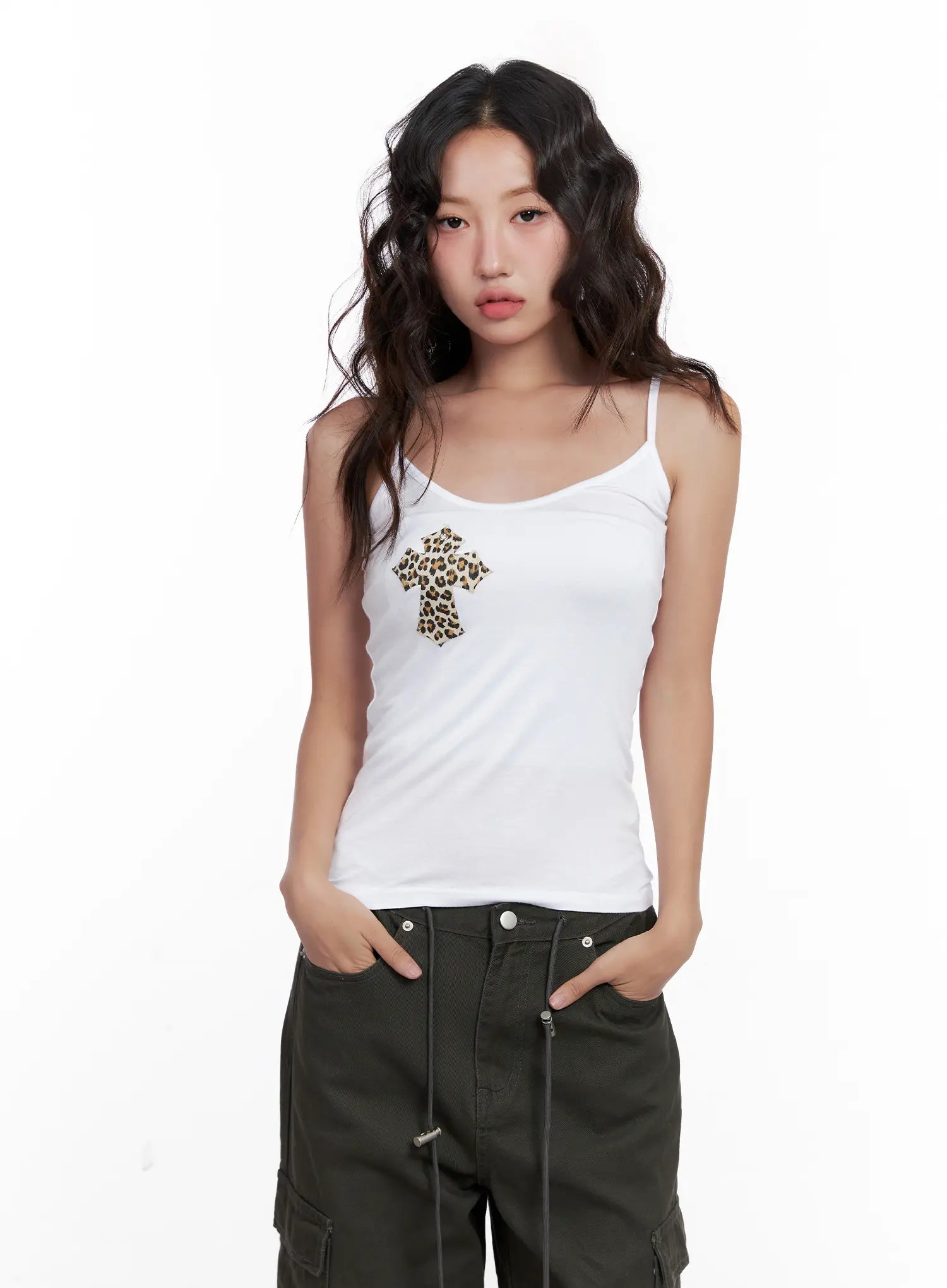 Leopard Patch Tank Top CL521