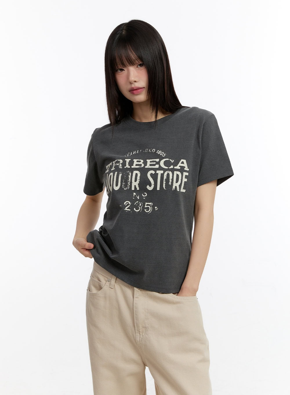 Urban Casual Graphic Top CA509