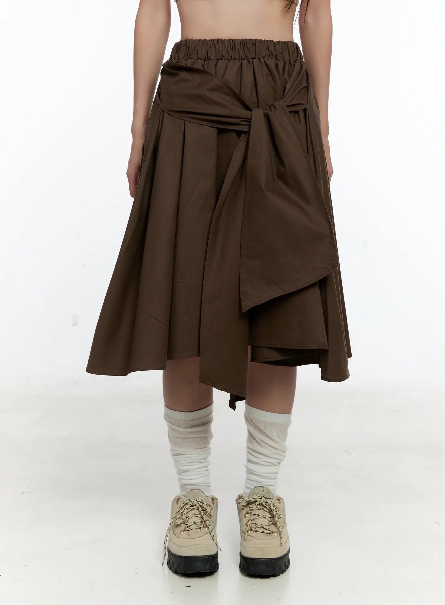 Wrap Flowy Midi Skirt CS518