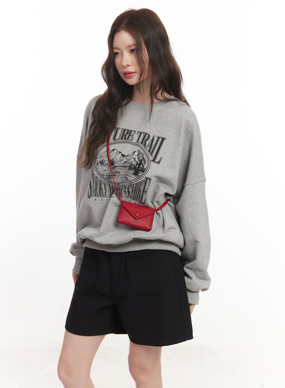 Nature Graphic Oversize Sweatshirt CA501