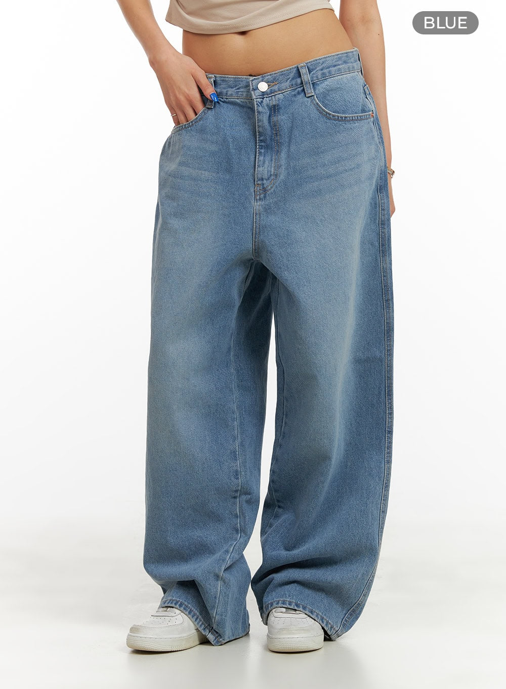 Low Rise Loose Fit Baggy Jeans CY431