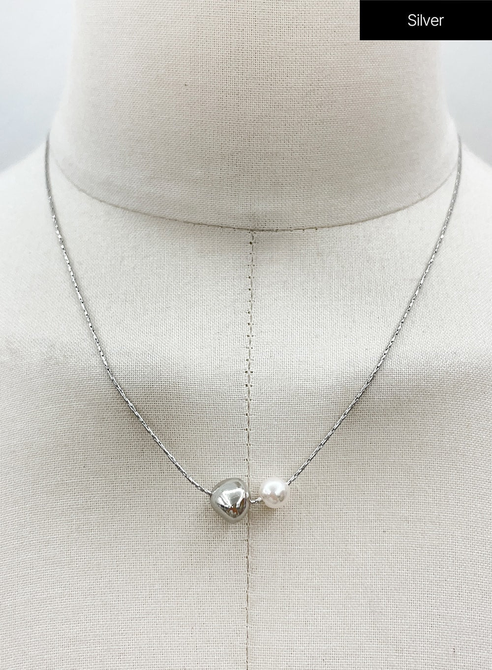 Simple Ball and Pearl Necklace OJ28