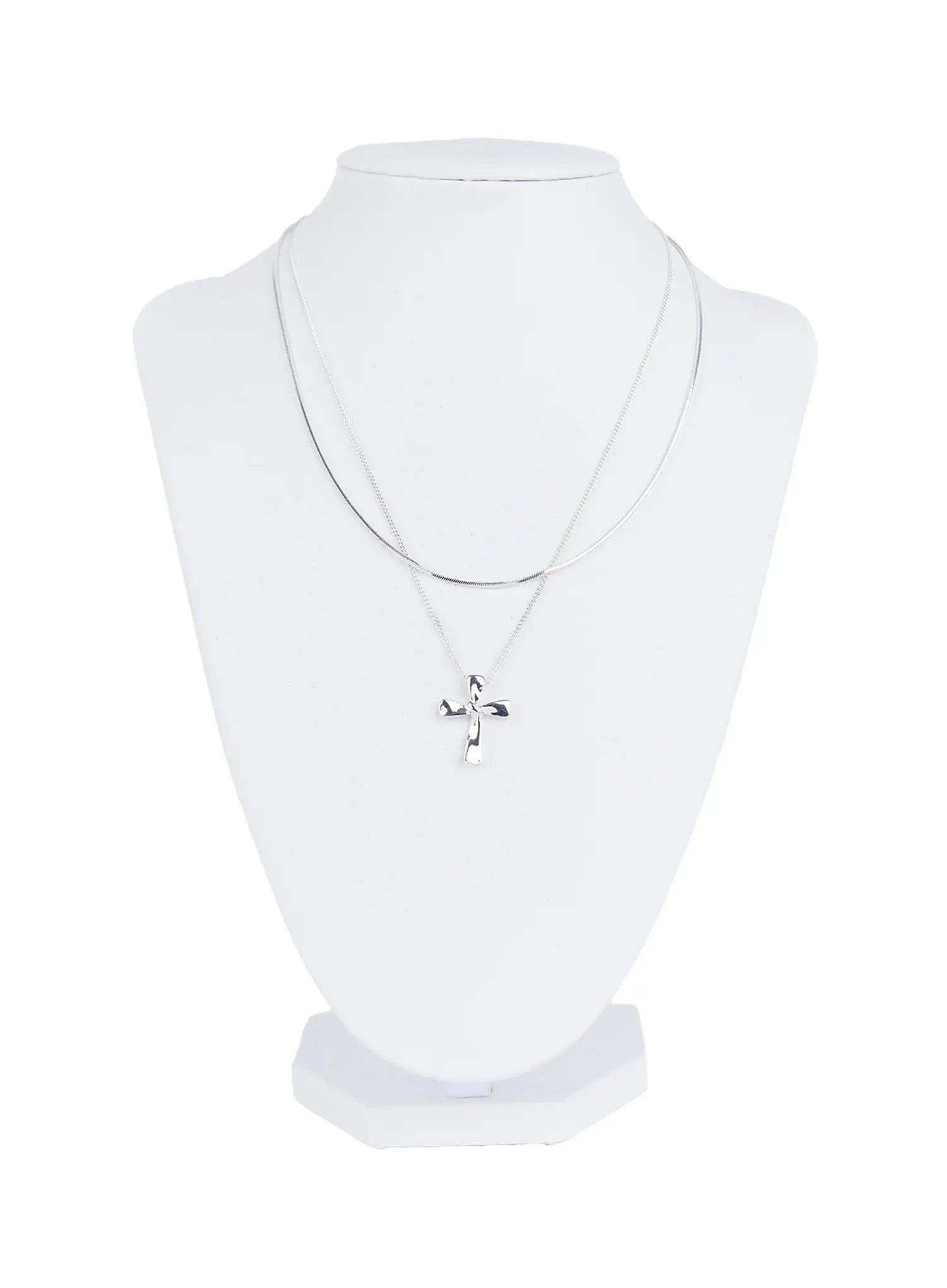 Layered Cross Necklace CL522